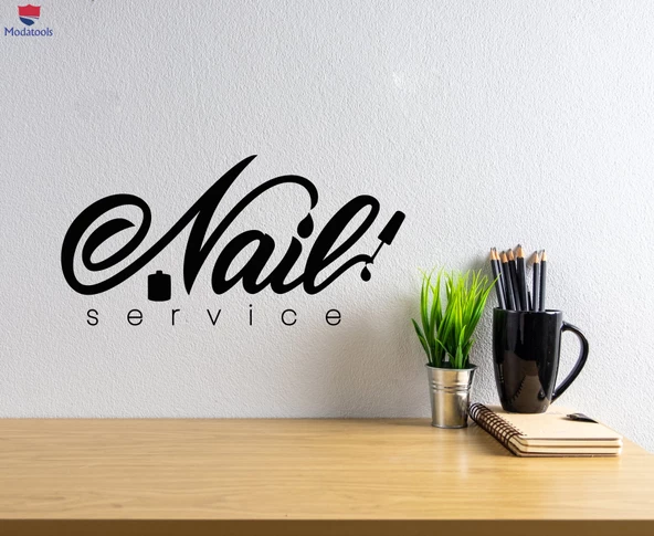 Tırnak Dekorasyon Duvar Sticker Güzellik Salonu Tırnak Hizmeti Manikür Lehçe Moda Çıkartmaları