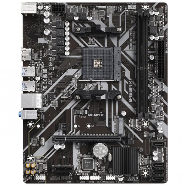 GIGABYTE B450M K AMD B450 DDR4 M2 mATX - 2