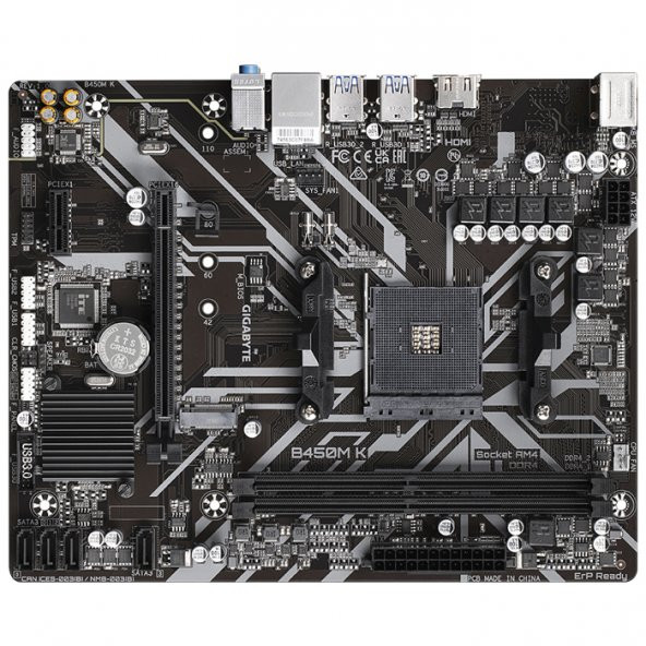 GIGABYTE B450M K AMD B450 DDR4 M2 mATX - 5
