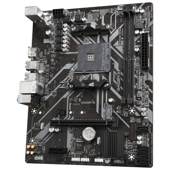 GIGABYTE B450M K AMD B450 DDR4 M2 mATX - 4