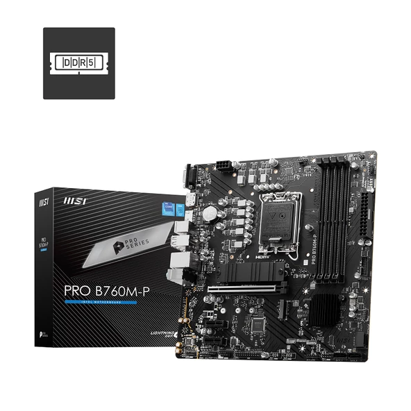 MSI PRO B760M-P DDR5 6800MHz(OC) M.2 HDMI mATX 1700p