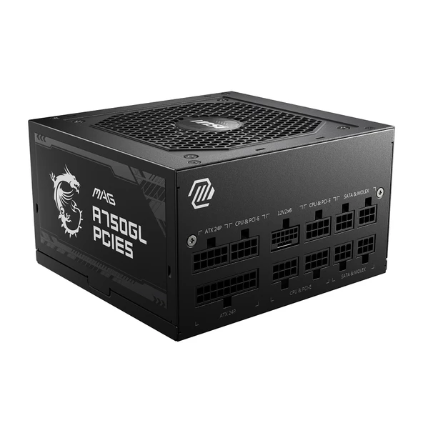MSI MAG A750GL PCIE5 750W 80+GOLD POWER SUPPLY - 3