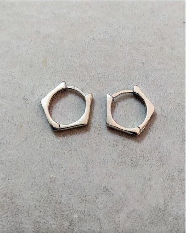 Küpe Çelik Kadın Erkek İthal 316 L Paslanmaz Kararmaz 5 mm Küpe Takı - 3