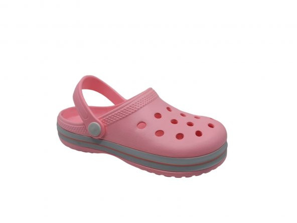 Akınalbella 260 Çocuk Penbe - Beyaz Plaj Havuz Banyo Günlük Terlik Sandalet - 2