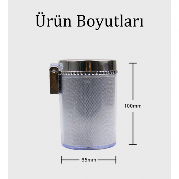 Üniversal 7 Renkli RGB Led Işıklı Lüx Oto Küllük Kapaklı Spor Araç İçi Küllük Araba Küllüğü - 5