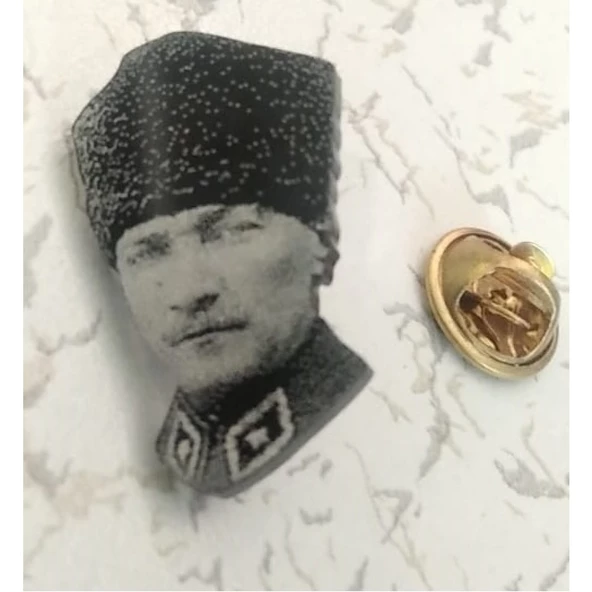 Atatürk Rozeti Emaye Pin Özel Üretim broş yaka gömlek rozeti