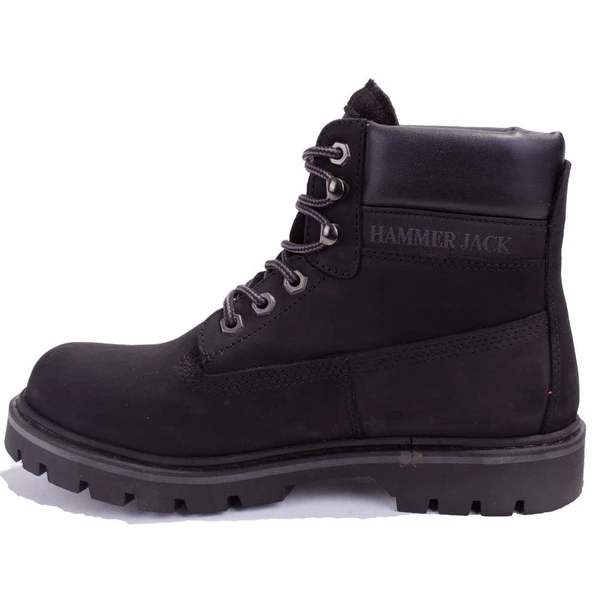 Hammer Jack 10216600 Siyah Ortopedik Günlük Unisex Deri Bot - 3