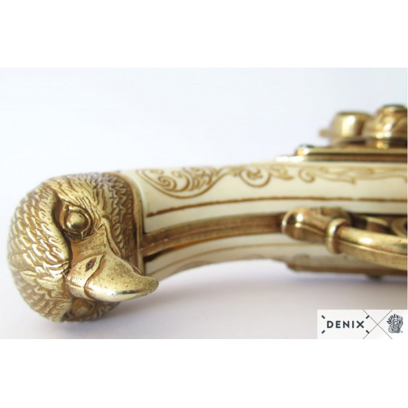 Denix Koleksiyon Grubu-2 NAMLULU TABANCA, FRANSA 18. C-JDNX1305-Orijinalden ilham alan tasarım - Resim 2