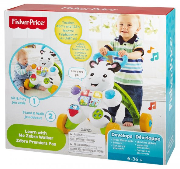 Fisher Price Melodili Zebra Yürüteç DLD80 - 10
