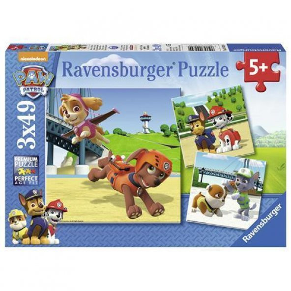 Ravensburger 3x49 Parça Puzzle Paw Petrol 092390 - 1