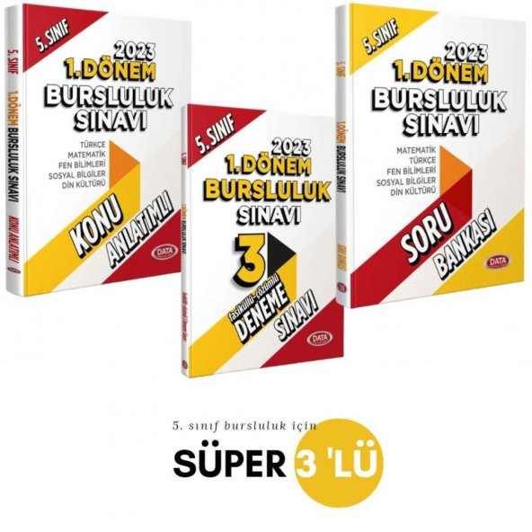 5. Sınıf 1. Dönem Bursluluk Sınavı 3 lü Süper Set