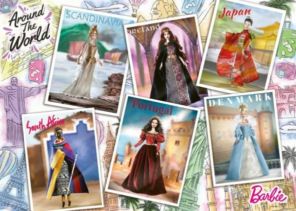 Ravensburger 1000 Parça Puzzle Barbie Ülkeler 165025 - 2