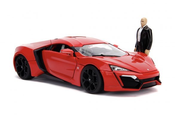 Jada Hızlı ve Öfkeli V Motor Lykan 1:18, Dominic Toretto Figürlü 253206002