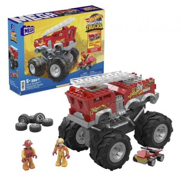 MEGA Hot Wheels Monster Truck İtfaiye Aracı HHD19 - 1
