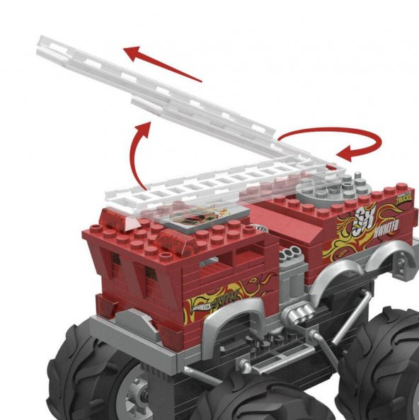 MEGA Hot Wheels Monster Truck İtfaiye Aracı HHD19 - 5
