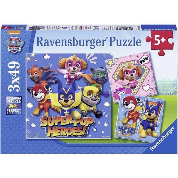 Ravensburger 3x49 Parça Puzzle Paw Patrol 080366 - 1