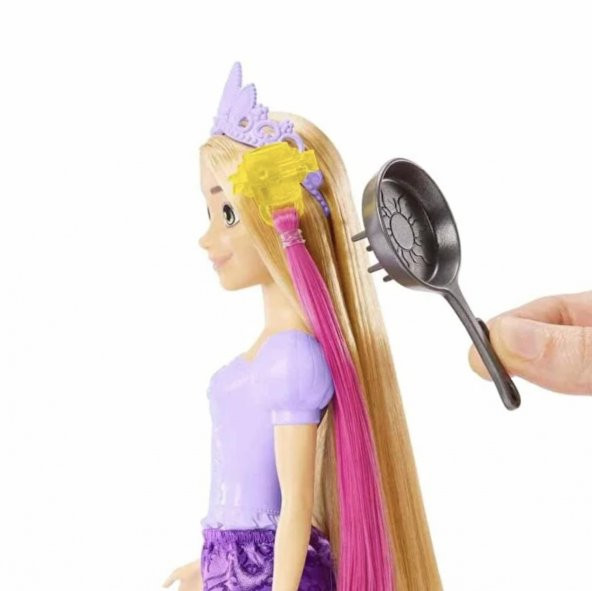 Disney Prenses Renk Değiştiren Sihirli Saçlı Rapunzel HLW18 - 5