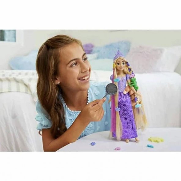 Disney Prenses Renk Değiştiren Sihirli Saçlı Rapunzel HLW18 - 6