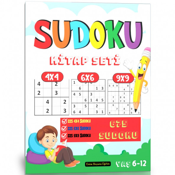 Çocuklar İçin Sudoku Kitap Seti (3 Kitap) ürün görseli 1