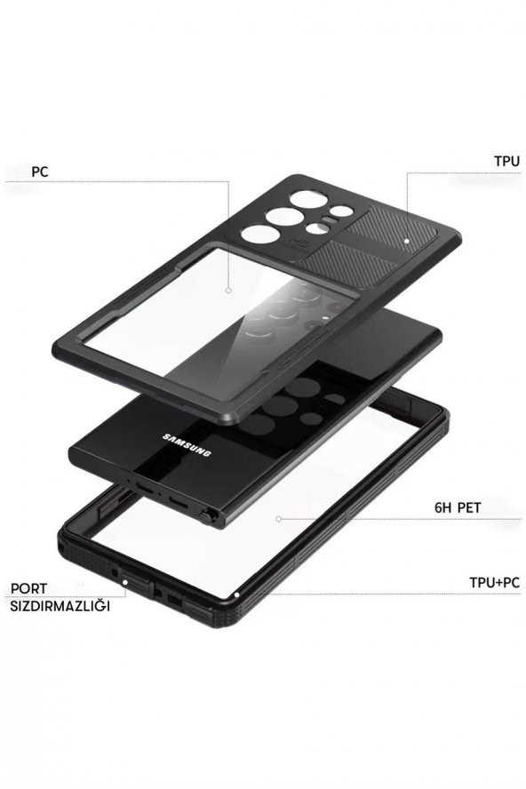 Peeq Samsung Galaxy S23 Ultra Kılıf Red Pepper Su Geçirmez Kılıf - 7