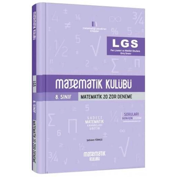 8. Sınıf LGS Matematik 20 Zor Deneme