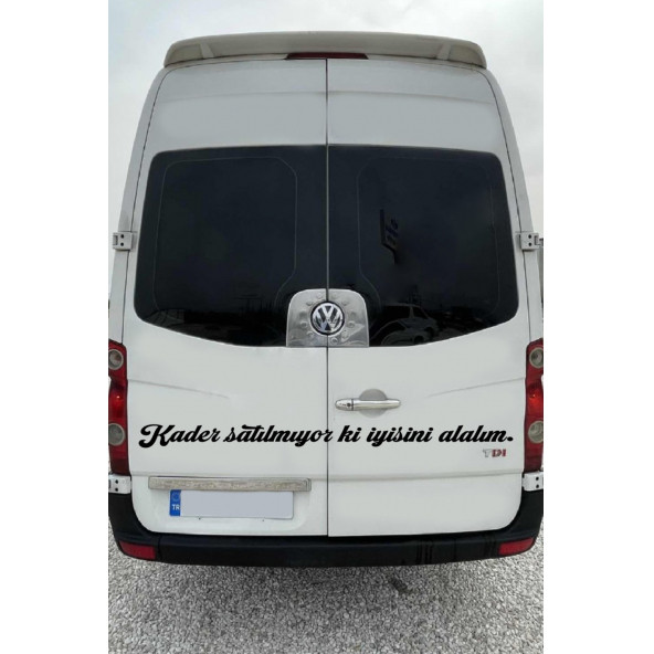 Araba Cam Yazı Sözleri -Ticari-Servis-Dolmuş-panelvan Uzun Sticker Model 9 - 2