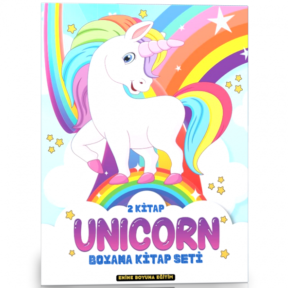 Sevimli Unicorn Boyama Kitap Seti (2 Kitap)