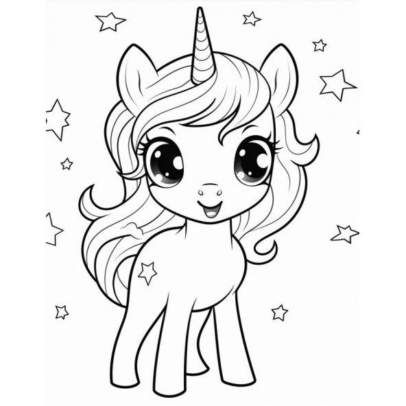 Sevimli Unicorn Boyama Kitap Seti (2 Kitap) - Resim 2