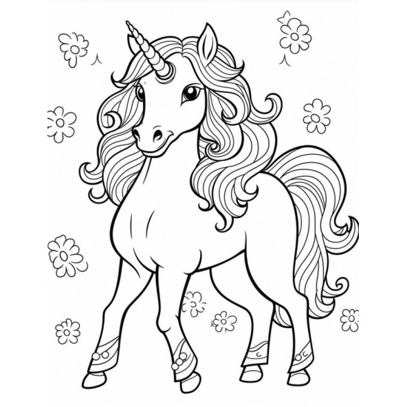 Sevimli Unicorn Boyama Kitap Seti (2 Kitap) - Resim 4