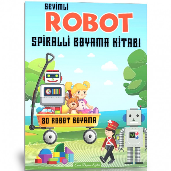 Sevimli Robot Boyama Kitabı ürün görseli 1