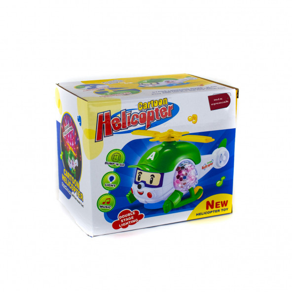 Oyuncak Helikopter Sevimli Helikopter Işıklı Sesli 22 Cm - 4