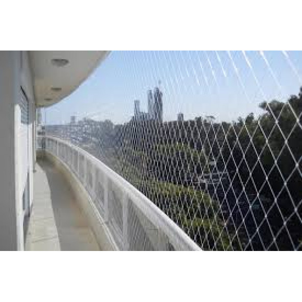 Balkon Kuş Kedi Filesi 3X5 Metre Koruma GüvenliK Ağı Kopmaz Yırtılmaz 2,5cm Göz Aralık - 2