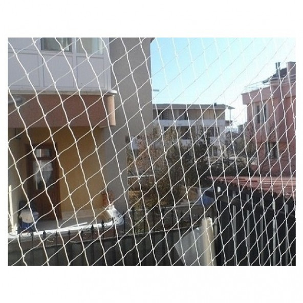 Balkon Kuş Kedi Filesi 3X5 Metre Koruma GüvenliK Ağı Kopmaz Yırtılmaz 2,5cm Göz Aralık - 3