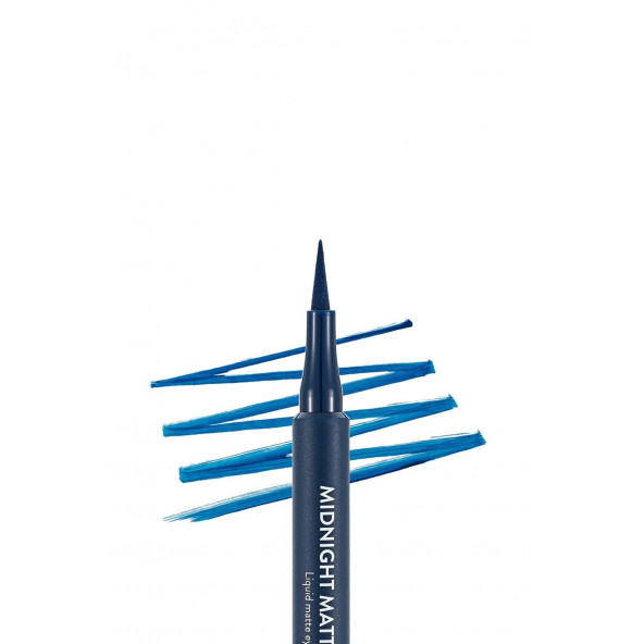 FLORMAR Mat Likit Kalem Eyeliner (LACİVERT) - 3