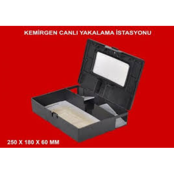 Canlı Fare Kemirgen Yakalama İstasyonu Yapışkan Dahil Plastik Kırılmaz - 3