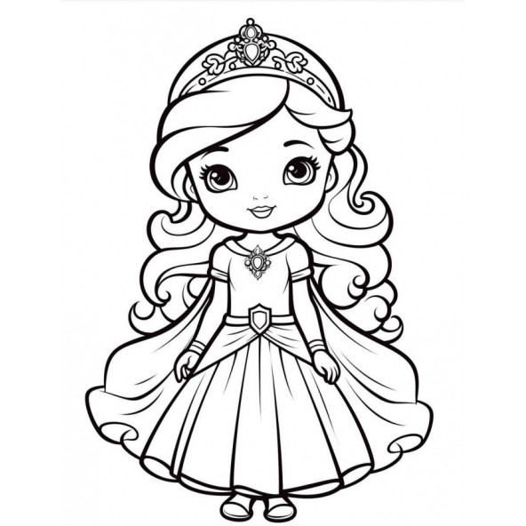 Kızlar İçin Prenses Boyama Kitap Seti (4 Kitap) - 2