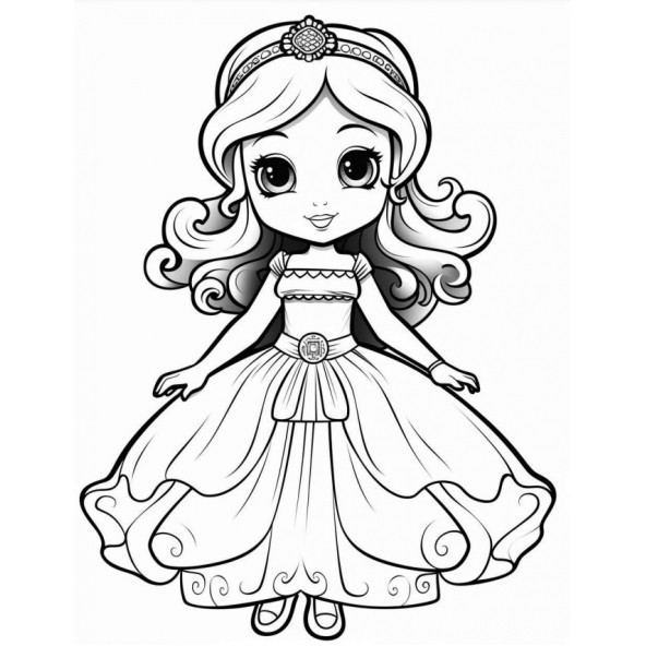 Kızlar İçin Prenses Boyama Kitap Seti (4 Kitap) - 3