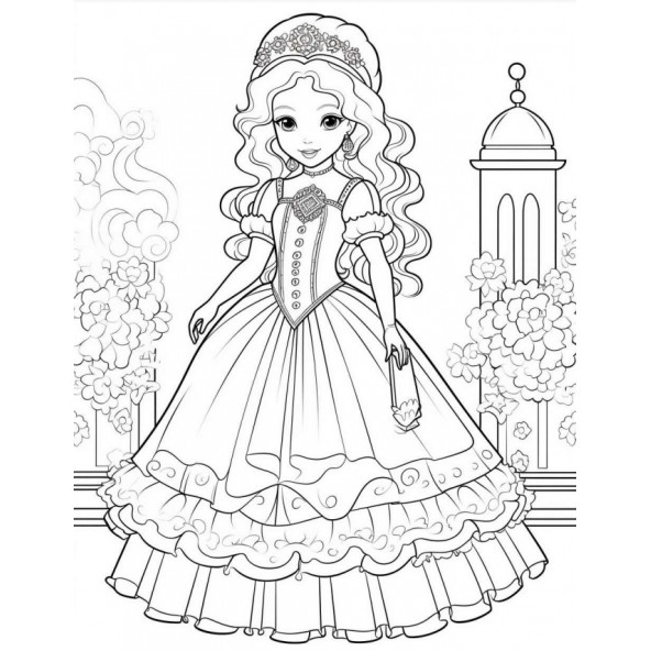 Kızlar İçin Prenses Boyama Kitap Seti (4 Kitap) - 4