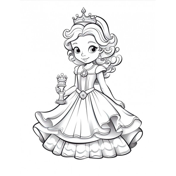 Kızlar İçin Prenses Boyama Kitap Seti (4 Kitap) - 8