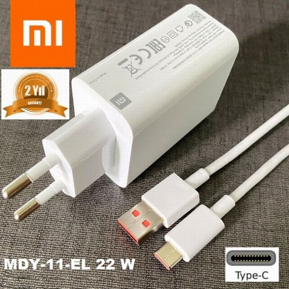 Orjinal Xiaomi Poco F3 / Poco X3 Pro / Poco X3 Nfc Type C MDY11EF Hızlı Şarj cihazı