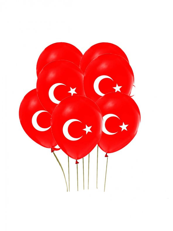 Elif mağazacılık TÜRK bayrağı AY-YILDIZLI balon