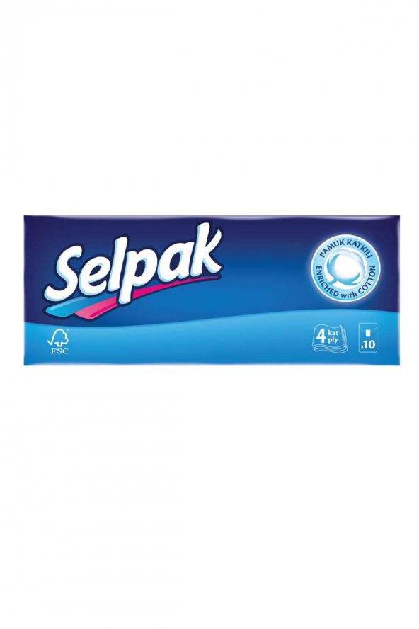 SELPAK KAĞIT MENDİL 10lu PAKET