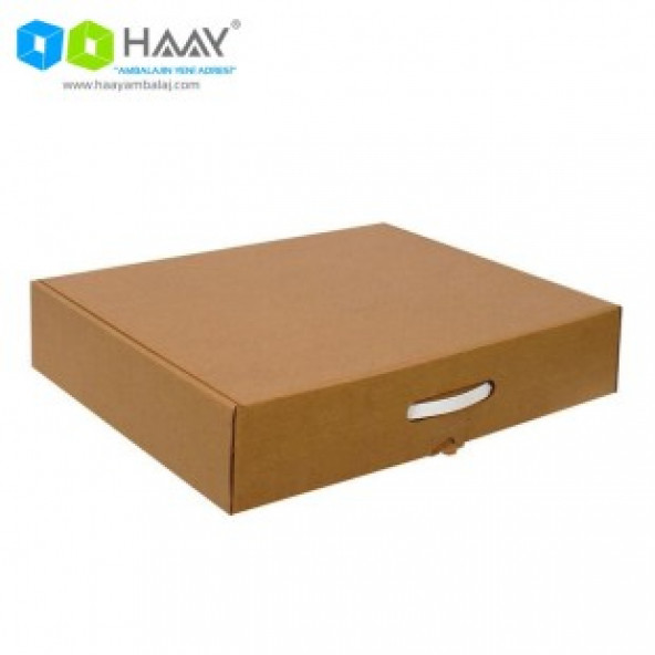 HAAY AMBALAJ 50x40x10 Cm Plastik Kulplu Çanta Kutu 25 ADET