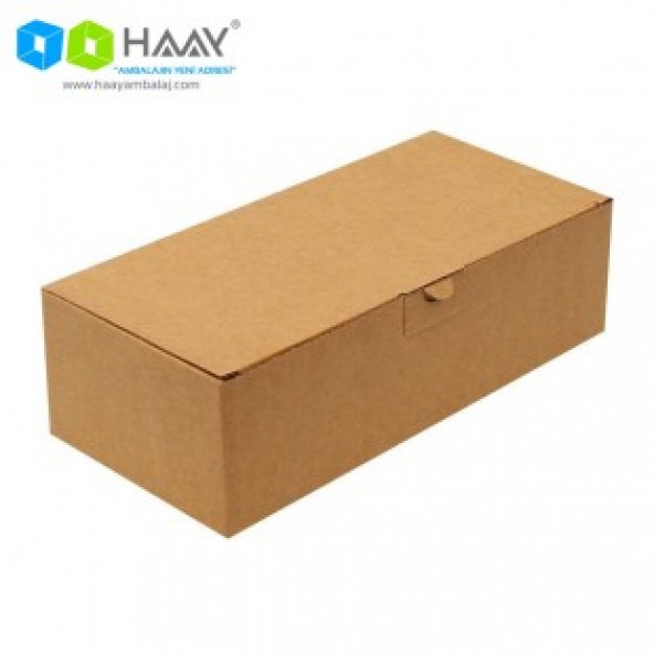 HAAY AMBALAJ 26x12x7,5 Cm Kraft Kapaklı Kutu 25 ADET