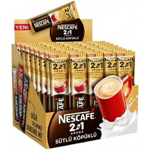 Nescafe 2si1 Arada Sütlü Köpüklü 10 Gr 48 li Paket