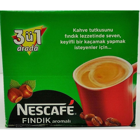 Nestle Nescafe 3Ü1 Arada Fındıklı 48 Adet 17G