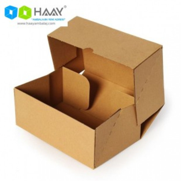 HAAY AMBALAJ 20x12,5x7,5 Cm Kraft Kilitli Kutu (100 ADET) ürün görseli 1