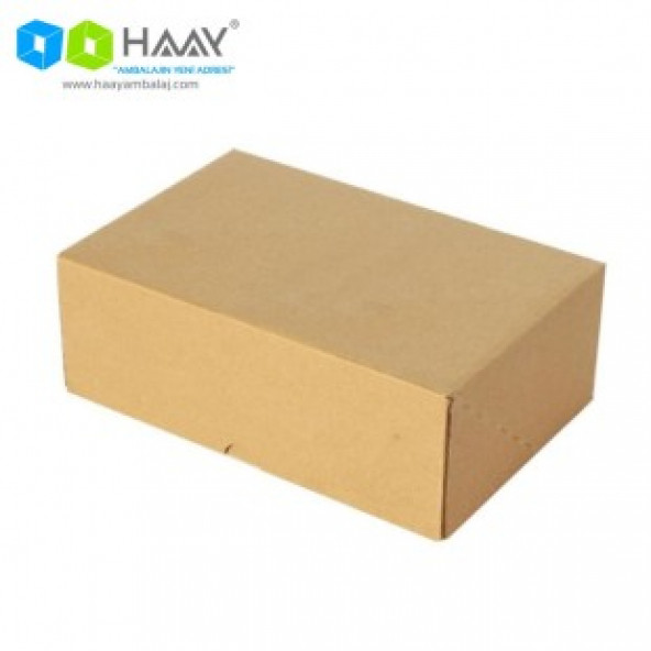 HAAY AMBALAJ 20x12,5x5 Cm Kraft Kilitli Kutu (100 ADET) - 2