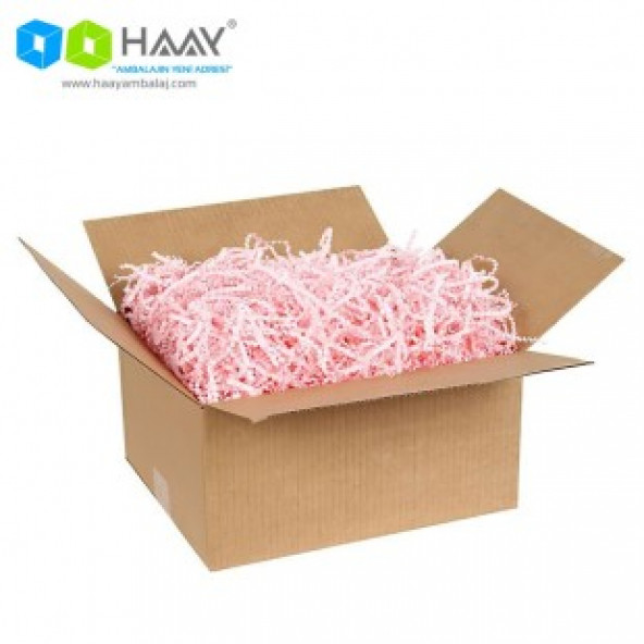 HAAY AMBALAJ Zikzak Kırpık Kağıt Dolgu Malzemesi - Pembe (250gr) ürün görseli 1