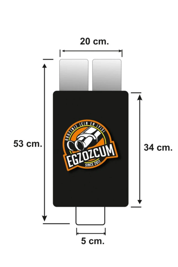 50 mm. Uyumlu Çiftli Yuvarlak Krom sessiz Egzoz eksoz Çıkışı - Resim 6